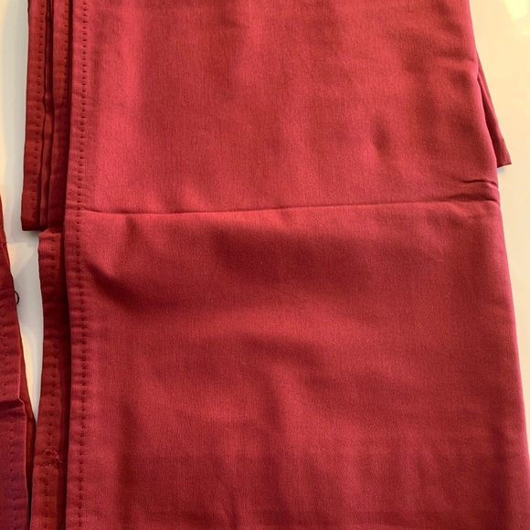 EUC Light-Filtering Raspberry Curtains & Valances 3 Panels 28"x84" Each - Picture 7 of 12